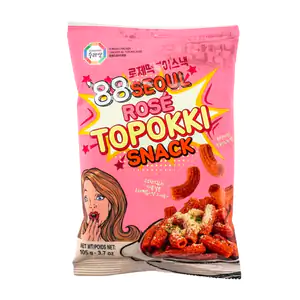 1pza bolsa de papas 88 seoul sabor rosé topokki snack, 105g / 07249