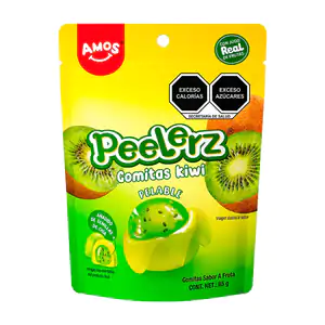 Bolsa con gomitas peelerz pelables con sabor a kiwi, 85g