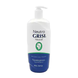 1pza jabón líquido corporal neutro grisi, hipoalergénico, 900ml / 088…