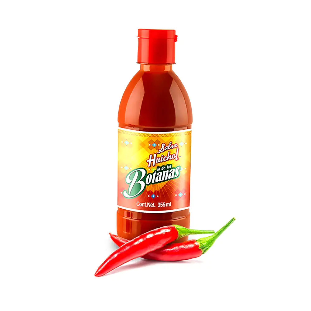Salsa picante huichol la de las botanas, 355ml / 100078