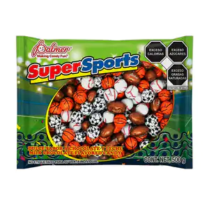 Bolsa con 500g de supersports, dulce sabor chocolate con leche en tem…
