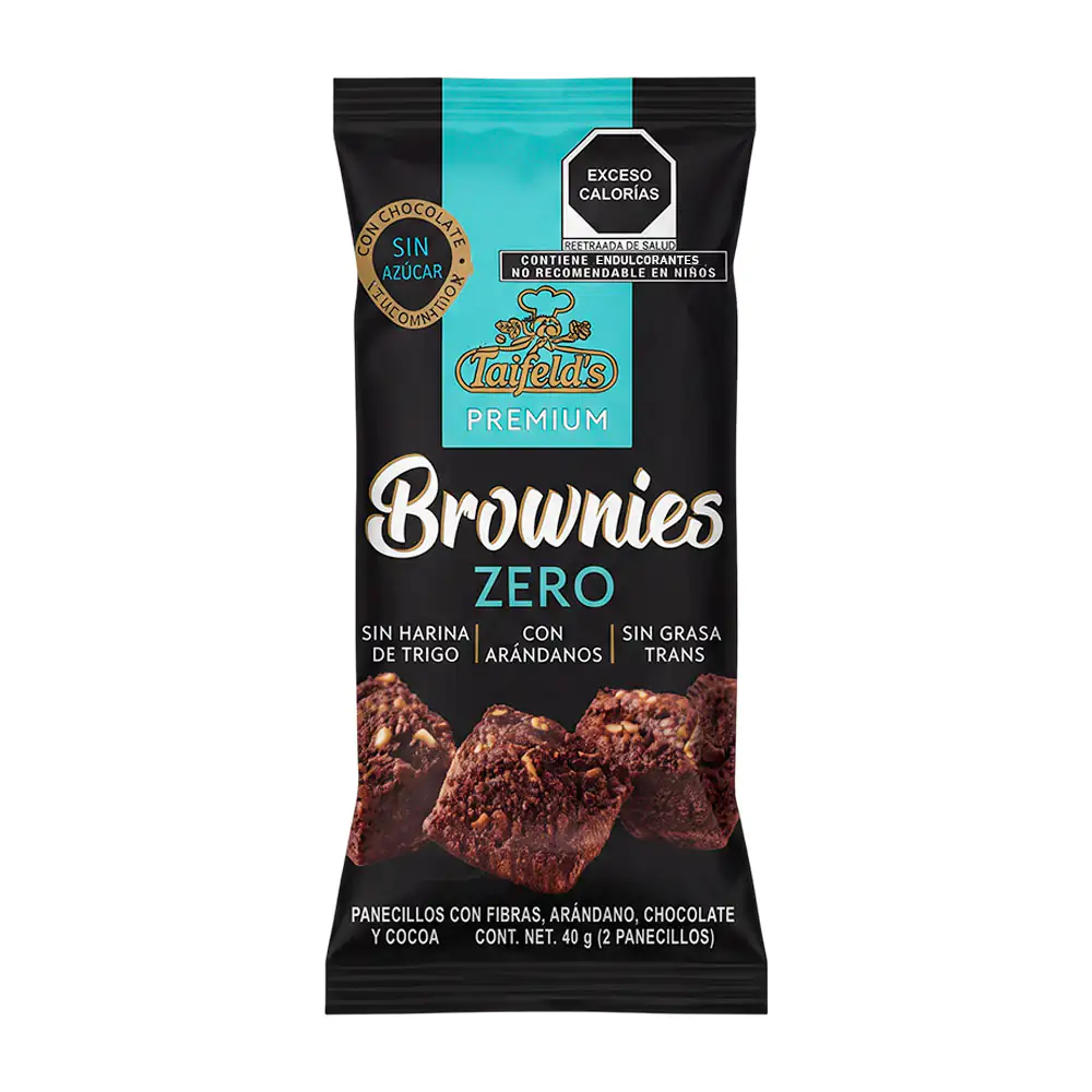 Paquete de 2 panecillos con fibras taifelds sabor arándano y chocola…
