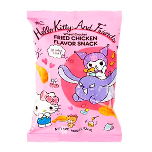 Bolsa de galletas de trigo con forma y sabor a pollo frito, temática …