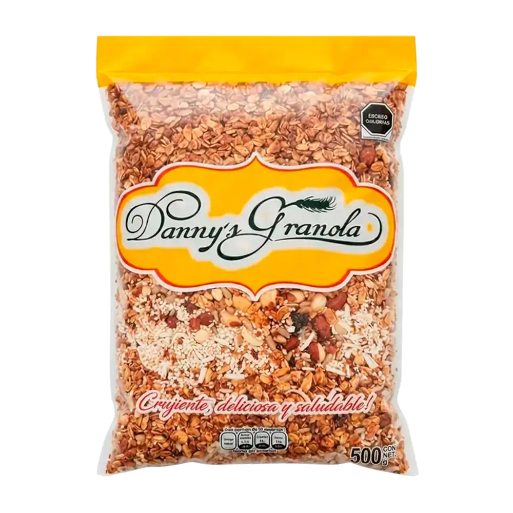 Bolsa con 1/2 kilo - 500g de granola danny´s, mix con amaranto, coco …