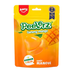 Bolsa con gomitas peelerz pelables con sabor a mango, 120g / 269634