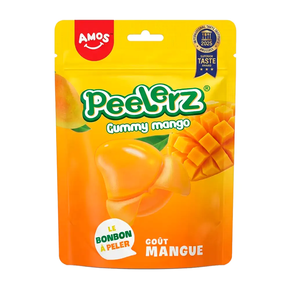 Bolsa con gomitas peelerz pelables con sabor a mango, 120g / 269634