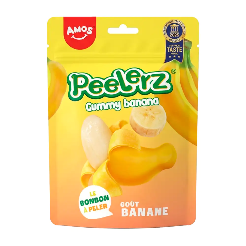 Bolsa con gomitas peelerz pelables con sabor a plátano, 120g / 269658