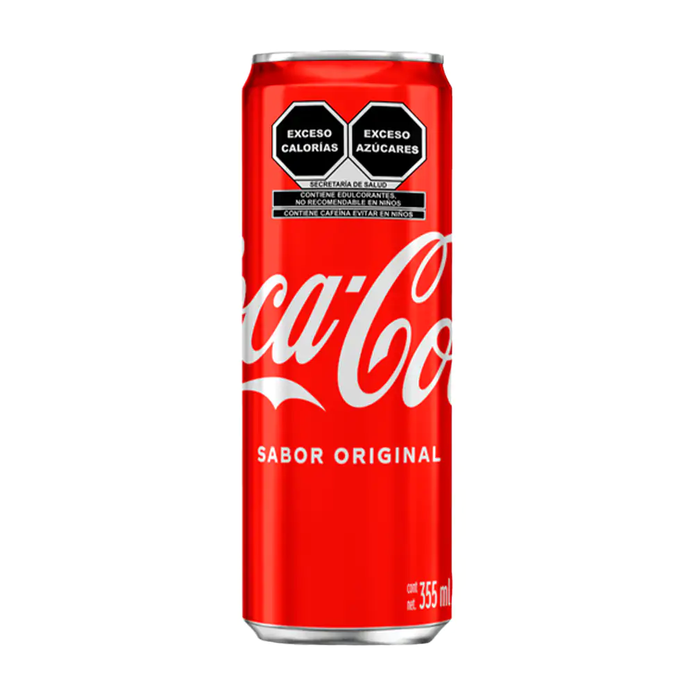 1pza refresco coca cola en lata, sabor original, 355ml / 300075