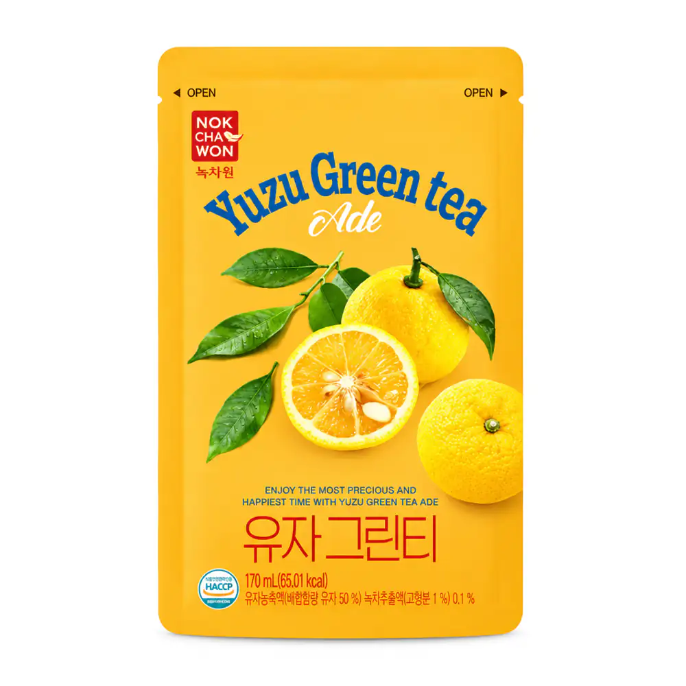 1pza bebida refrescante coreana nokchawon de té helado sabor yuzu, 170ml / 340680
