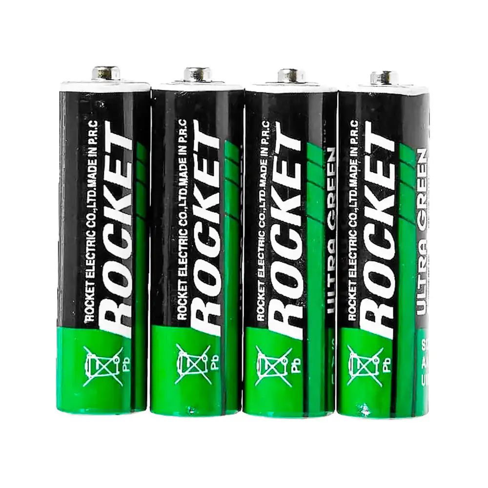 Blíster de 4 pilas rocket AA 1.5v / 38 / doble aa rocket