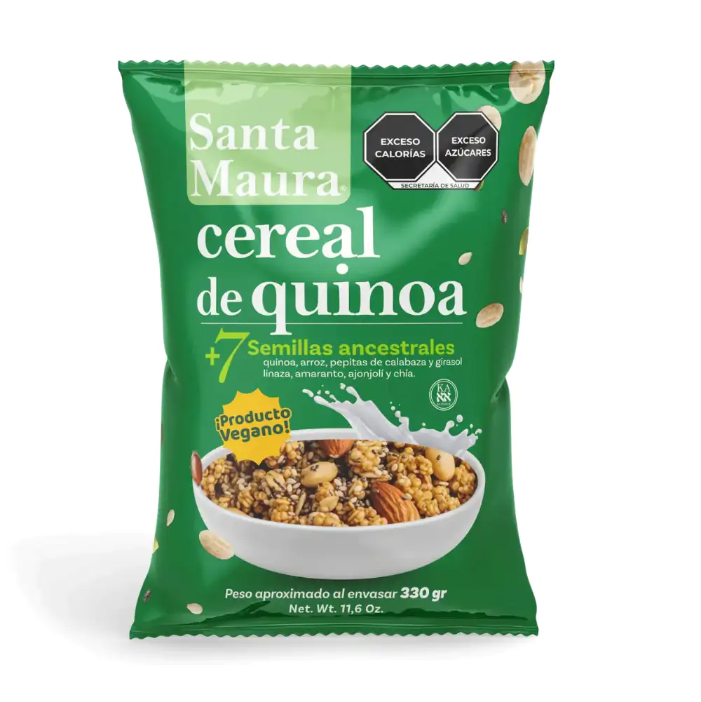 Bolsa de cereal de quinoa santa maura, producto vegano, 330g / 391666