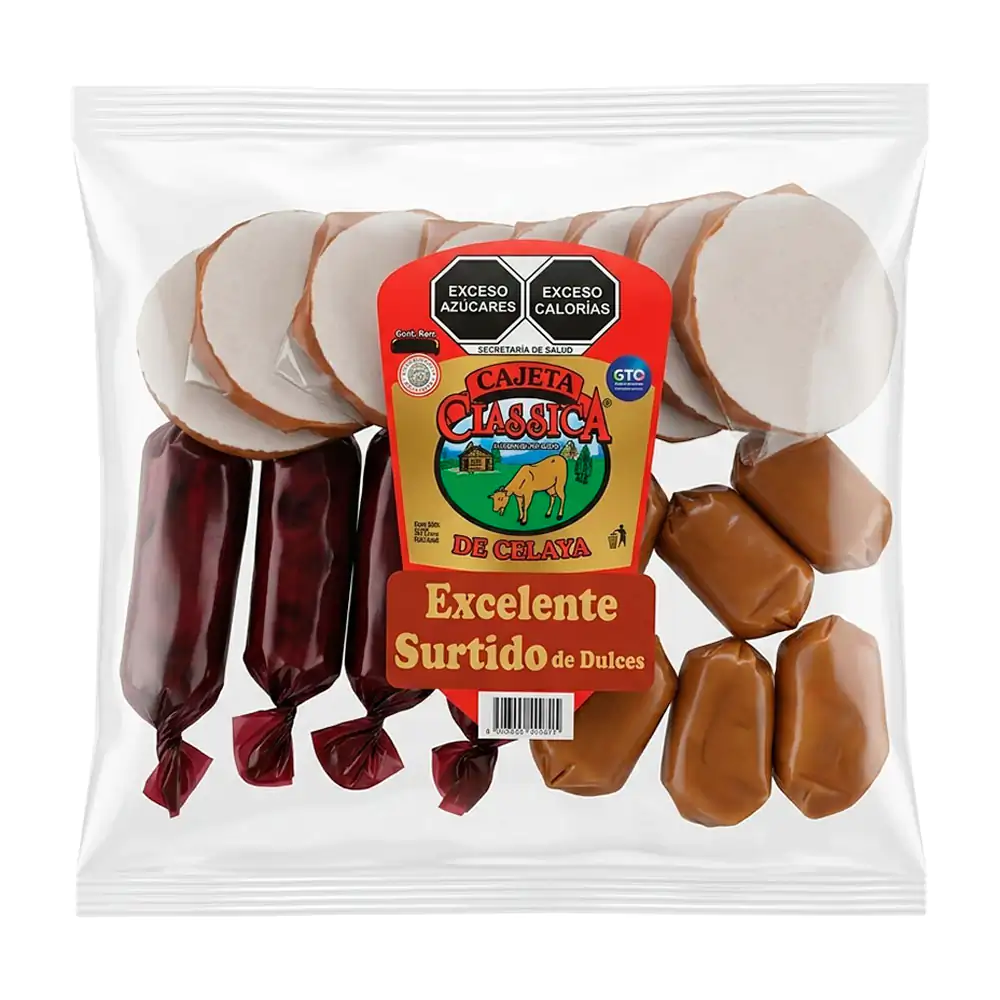 Paquete con 18 dulces artesanal, mini obleas + dulces de leche tipo glorias