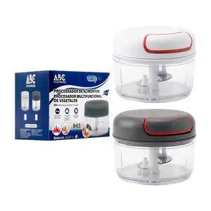Procesador - triturador abc de alimentos manual, con doble cuchilla, …