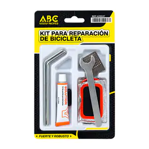 Kit básico de reparación abc para llantas de bicicleta, llave de meta…