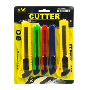 Blíster de 5 cutter abc en diferentes tamaños, corte estable y botón …