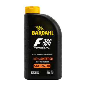 Aceite para motor a gasolina bardahl 100% sintético de 946ml, sae 5w-…