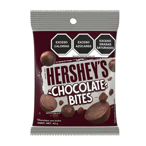 1pza bolsa de chocolates hershey´s chocolate bites, chocolate con lec…