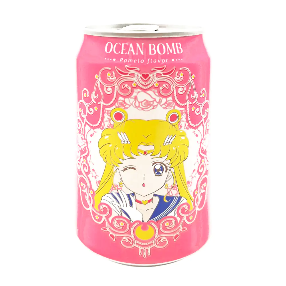 1pza bebida carbonatada con temática de sailor moon, sabor pomelo 330ml, / 542147