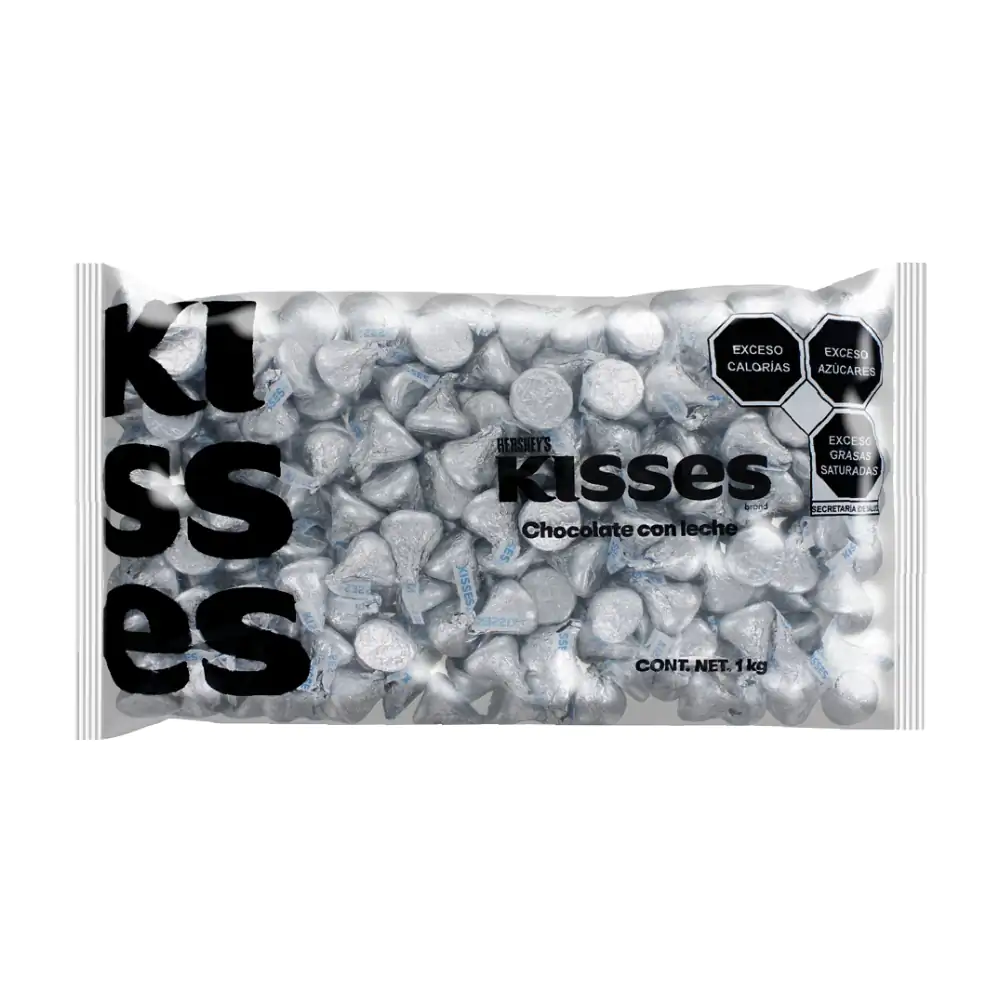 Bolsa de kisses sabor chocolate con leche, 1kg / 595501