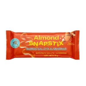 1pza Barra de galleta con almendras almond snapstix de 35g / 604362