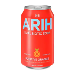 1pza lata de refresco arih, soda dual carbonatada sabor naranja, 355m…