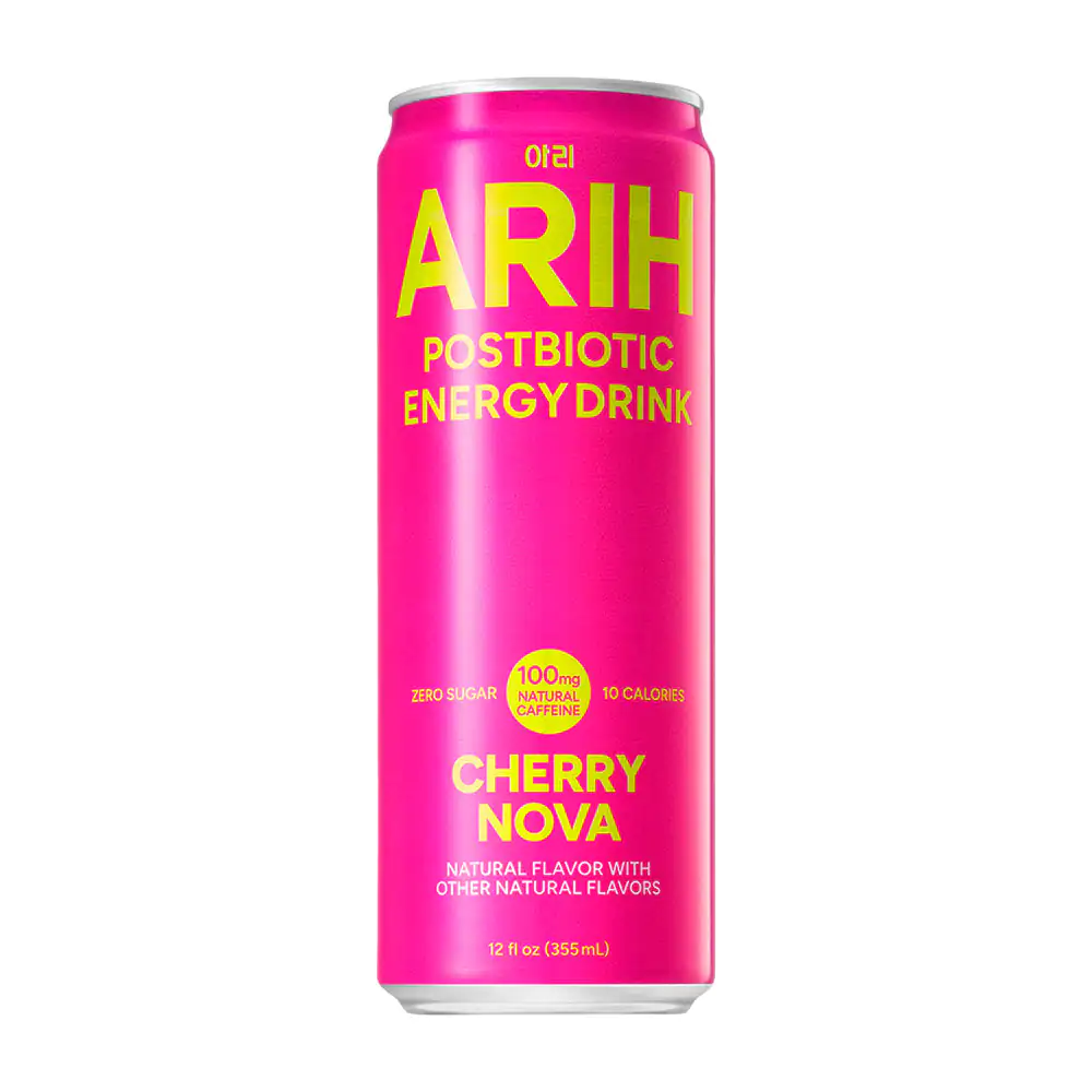 1pza lata de refresco arih, soda energética carbonatada sabor cereza, 355ml / 626085