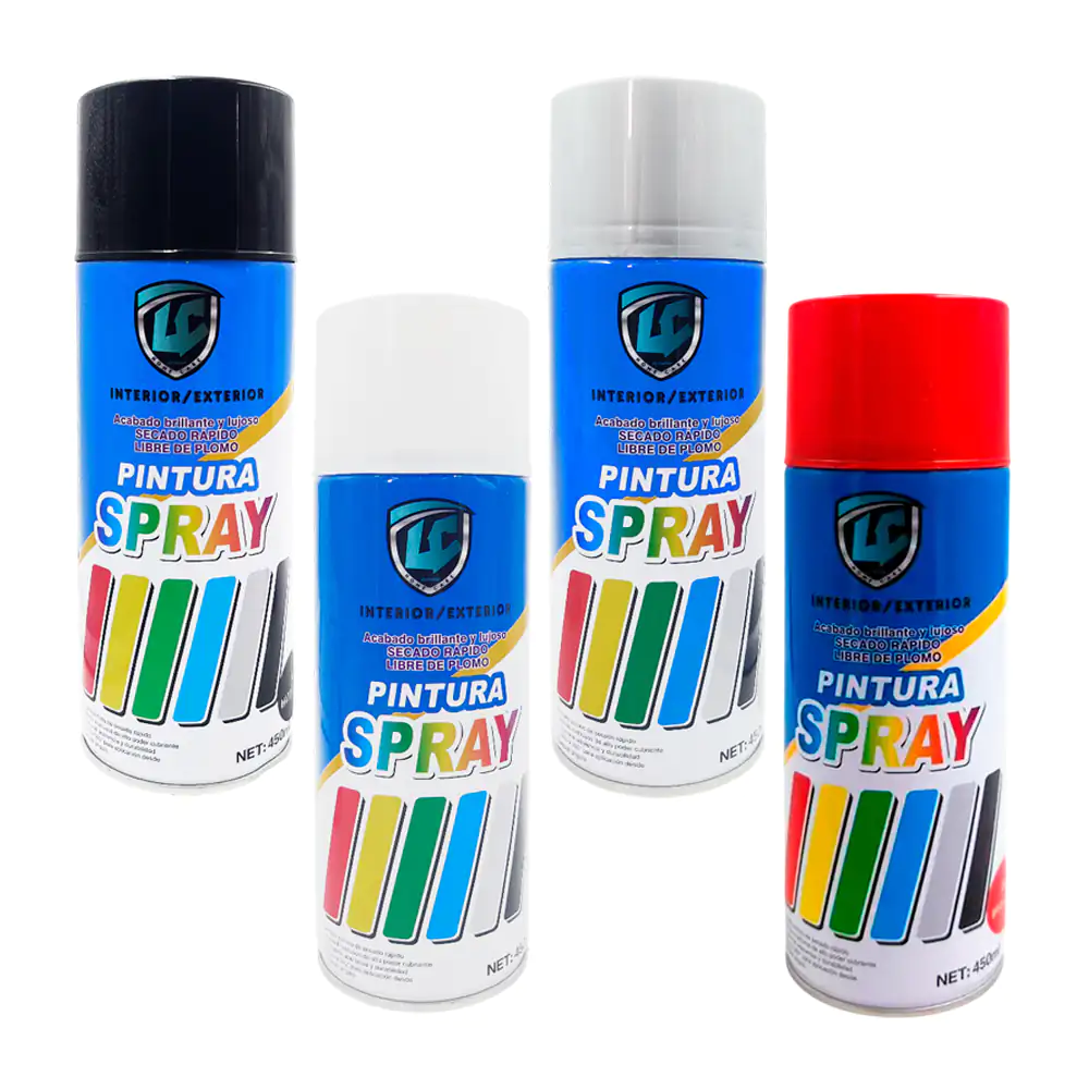 Pintura esmalte - aerosol multiusos 450ml con acabado brillante y luj…