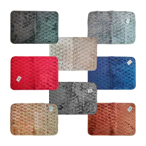 Tapete rectangular afelpado con diseño de hexágonos y antideslizante …