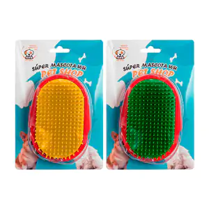 Cepillo para bañar mascotas, cerdas rijidas, diseño ajustable, varied…