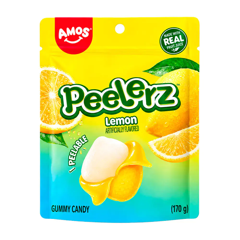 Bolsa con gomitas peelerz pelables con sabor a limón, 170g / 809015
