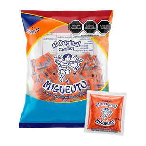 Bolsa con 100pzas de sobres miguelito el original, dulce en polvo enc…