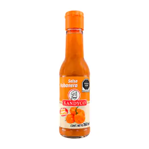 1pza botella de salsa roja picante kandyco con habanero, 160g / 900733