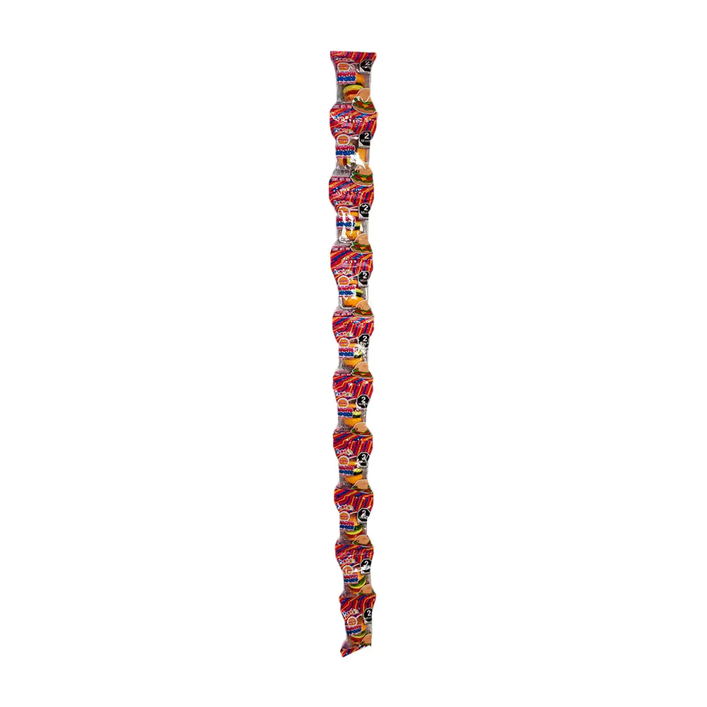 1pza Dulce gomita hubin con sabor frutal y diseño de comida, 10g, var…