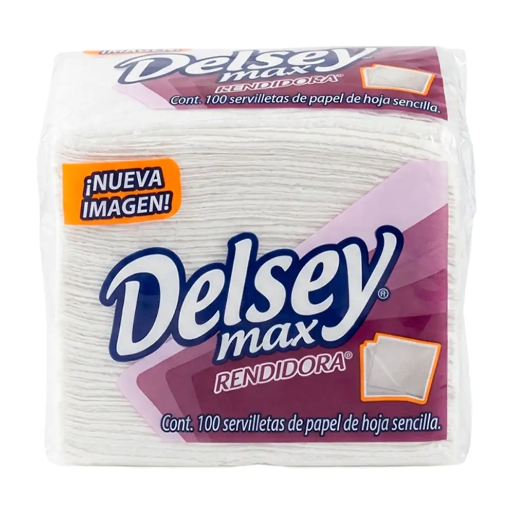 Paquete con 100 servilletas de papel delsey max rendidoras / 91201
