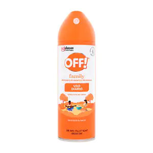 1pza Spray repelente de insectos off family con aloe vera 217ml
