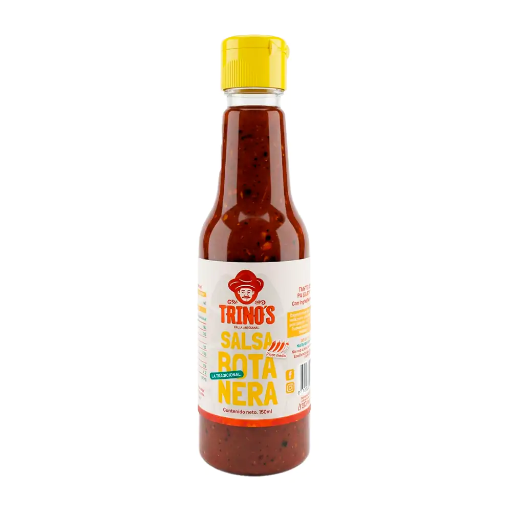 Salsa botanera artesanal trinos con nivel de picor medio, 150ml
