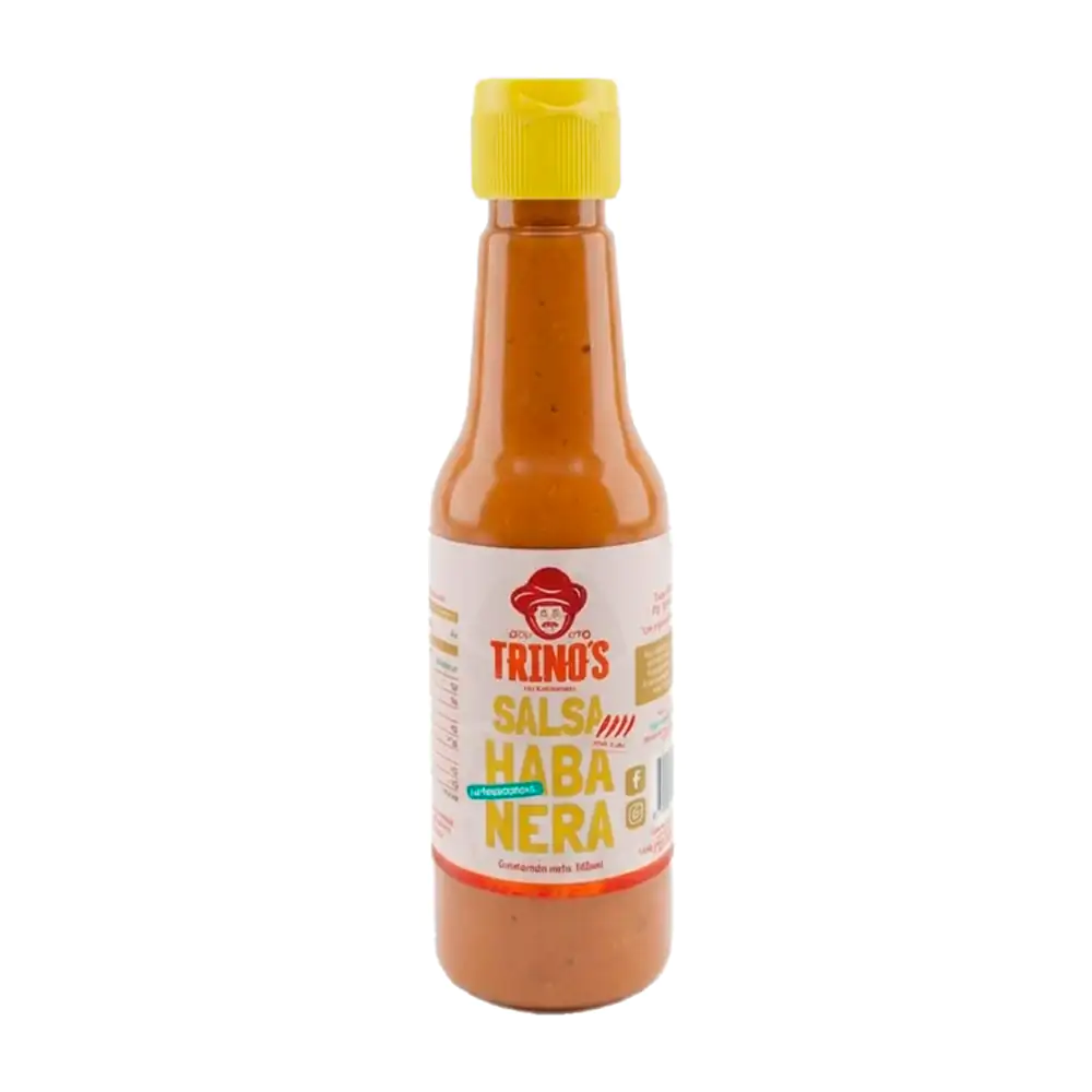 Salsa habanera artesanal trinos con nivel de picor alto, 150ml