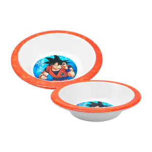 Plato sopero tipo bowl de melamina con estampado de dragón ball, 16cm