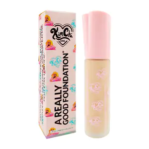 1pza base líquida para maquillaje, cobertura alta, tono cool pink, 30…