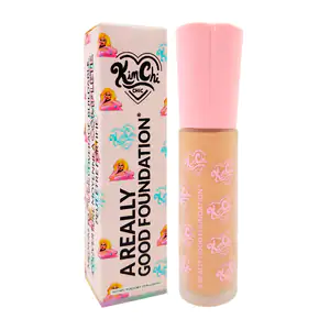 1pza base líquida para maquillaje, cobertura alta, tono warm peach, 3…