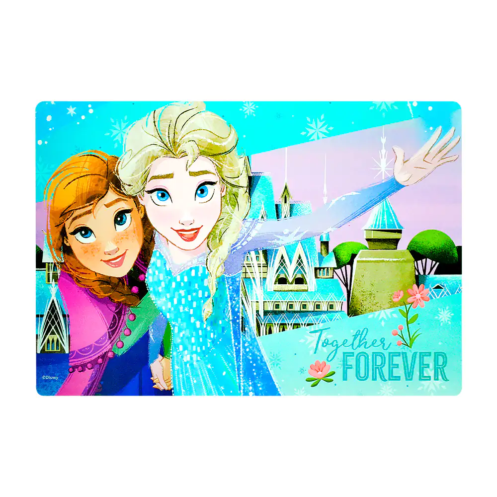 1pza Mantel de plástico cuadrado de 43x28cm con estampado de frozen 
