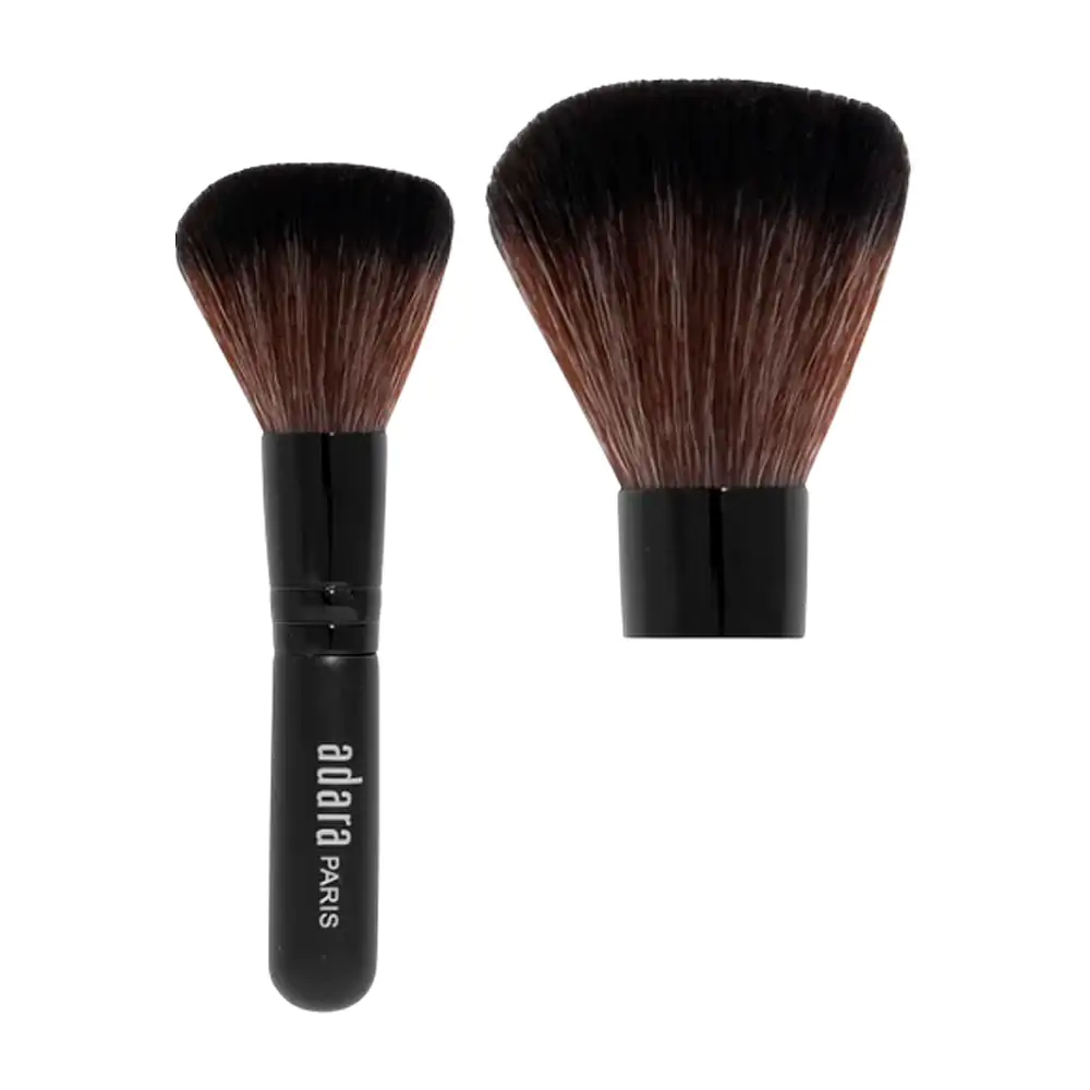 Brocha para rubor corta adara de uso profesional, color negro, 12cm /…