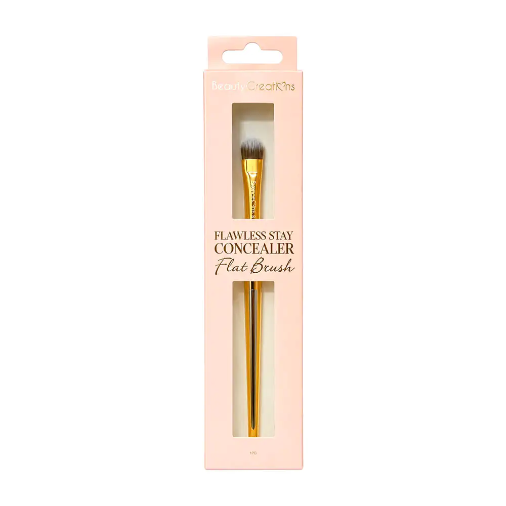 1pza Brocha plana para corrector flawless stay, beauty creations