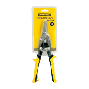 Tijeras de aviación bomvink de 10 pulgadas con mango de plástico, 25cm
