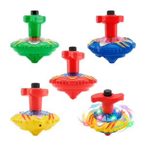 Juguete tipo trompo con luces led y sonido, variedad de colores