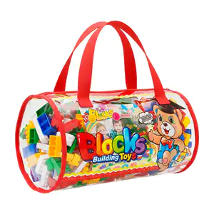 Bolsa con 900 bloques de construcción de diferentes tamaños y colores