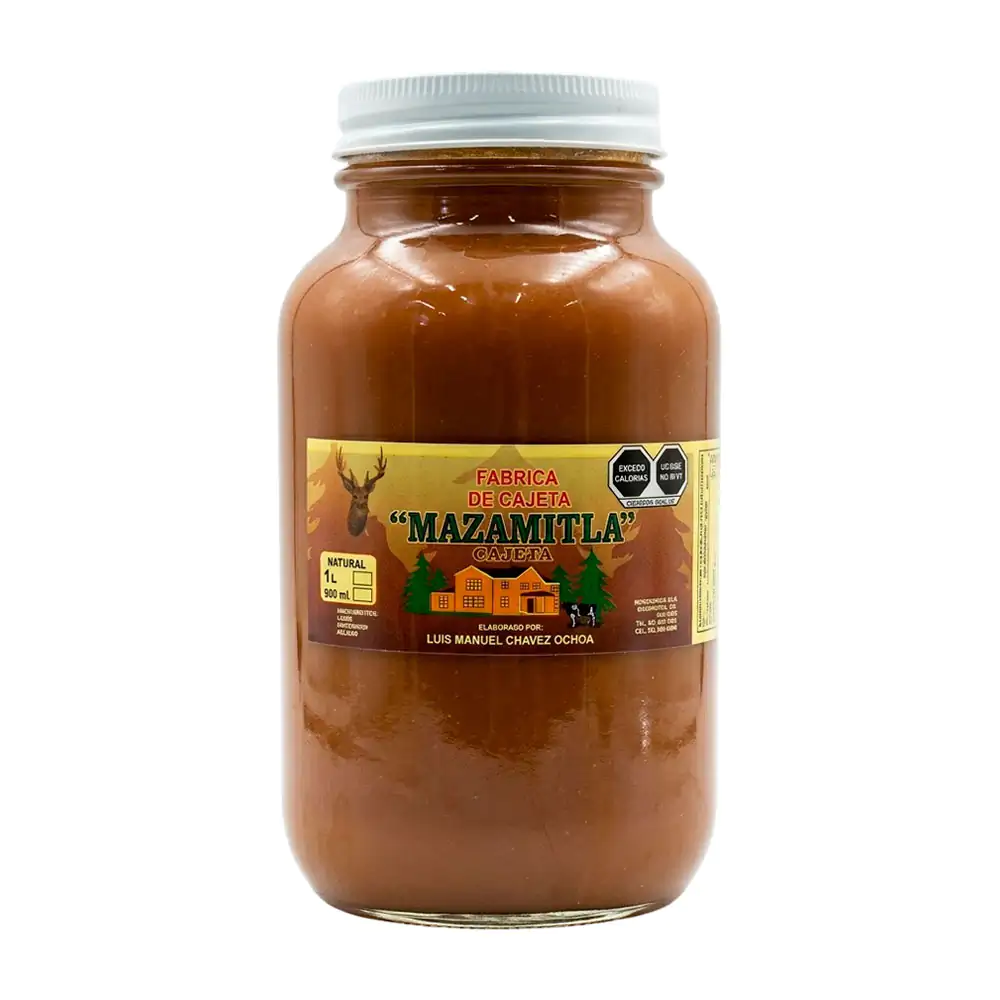 Frasco con 1000gr - 1 kilo de cajeta mazamitla artesanal / cajeta.m1