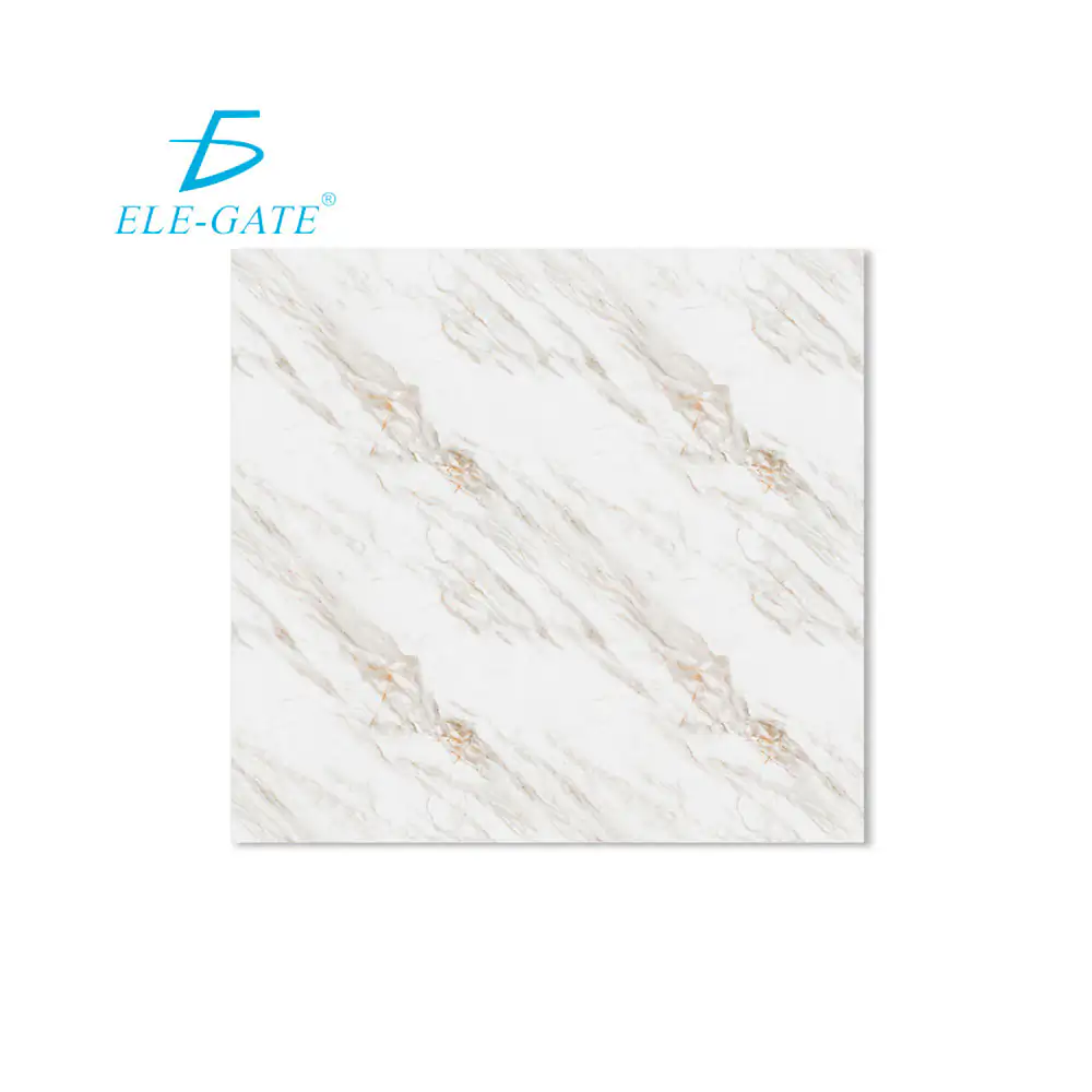 5 paneles adhesivos papel tapiz de 60x60cm con estampado tipo mármol con detalles dorados 