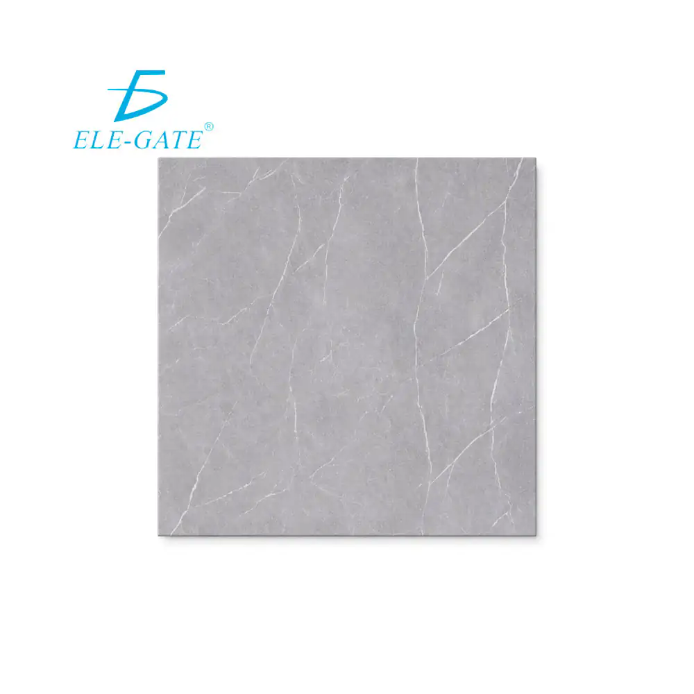 5 paneles adhesivos papel tapiz de 60x60cm con estampado tipo mármol gris con blanco