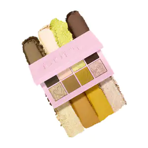 1pza mini paleta de sombras rectangular con 8 tonos diferentes + espe…
